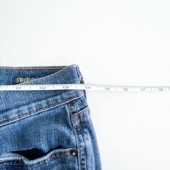 Lucky Brand Women's Jeans Swirl Sweet'N Straight Dragon Alley Blue Size 0 / 25 - Picture 3 of 12